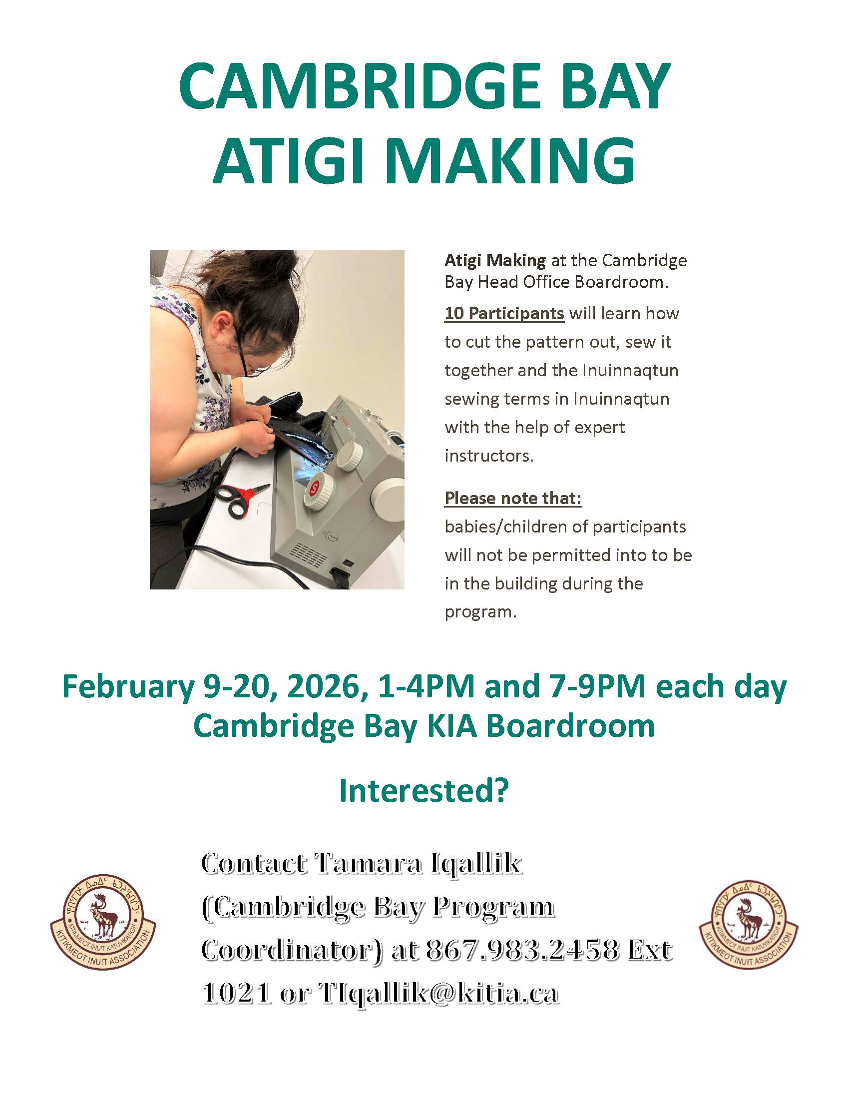 Cambridge Bay Atigi Making - Kitikmeot Inuit Association